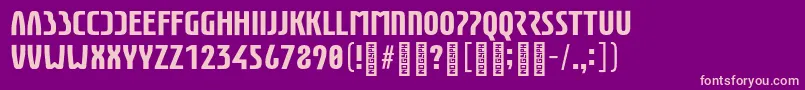 EunomiaBold Font – Pink Fonts on Purple Background
