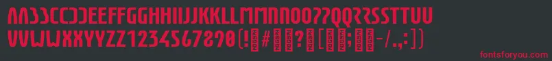 EunomiaBold Font – Red Fonts on Black Background