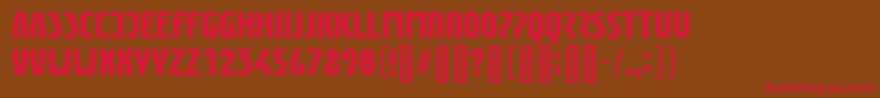 EunomiaBold Font – Red Fonts on Brown Background