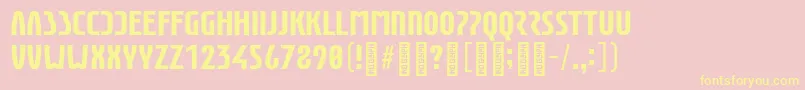 EunomiaBold Font – Yellow Fonts on Pink Background