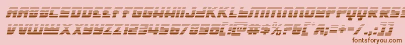 Hongkonghustlegradital Font – Brown Fonts on Pink Background