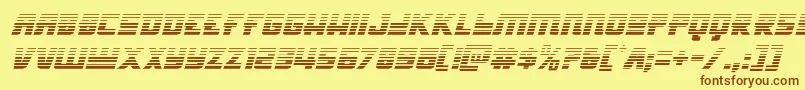 Hongkonghustlegradital Font – Brown Fonts on Yellow Background