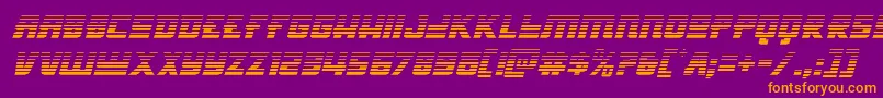 Hongkonghustlegradital Font – Orange Fonts on Purple Background