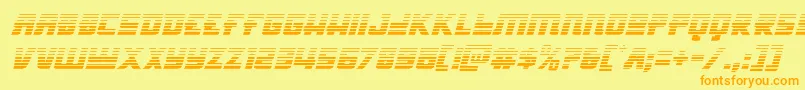 Hongkonghustlegradital Font – Orange Fonts on Yellow Background