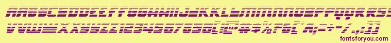 Hongkonghustlegradital Font – Purple Fonts on Yellow Background