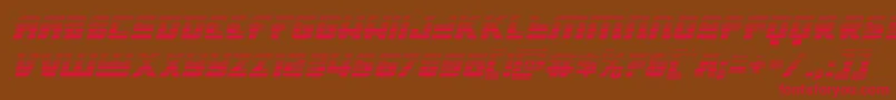 Hongkonghustlegradital Font – Red Fonts on Brown Background