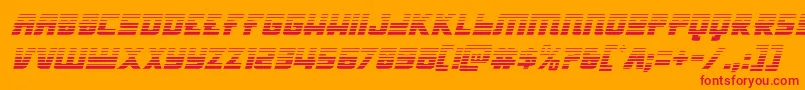 Hongkonghustlegradital Font – Red Fonts on Orange Background