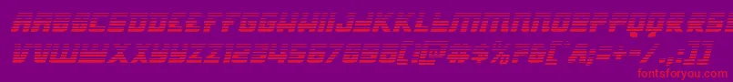 Hongkonghustlegradital Font – Red Fonts on Purple Background