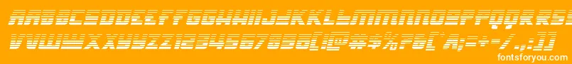 Hongkonghustlegradital Font – White Fonts on Orange Background