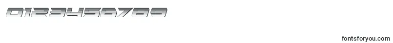 Fonte Northstarchromeital – fontes para números e dígitos