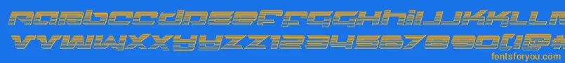 Northstarchromeital Font – Orange Fonts on Blue Background