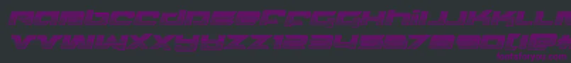 Northstarchromeital Font – Purple Fonts on Black Background