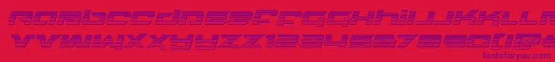 Northstarchromeital Font – Purple Fonts on Red Background