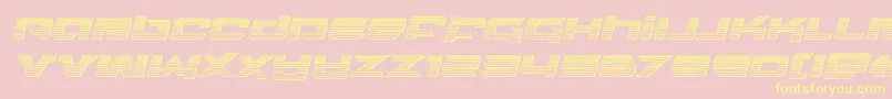 Northstarchromeital Font – Yellow Fonts on Pink Background