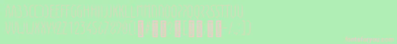 EunomiaLight Font – Pink Fonts on Green Background