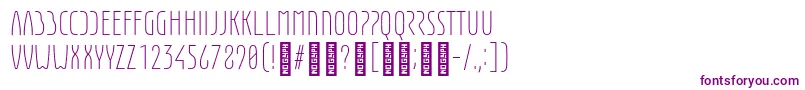 EunomiaLight Font – Purple Fonts on White Background