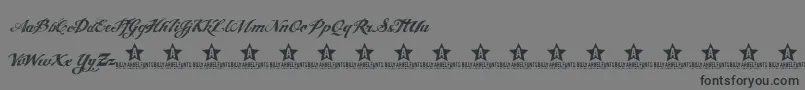 Angel ffy Font – Black Fonts on Gray Background