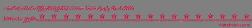 Angel ffy Font – Red Fonts on Gray Background