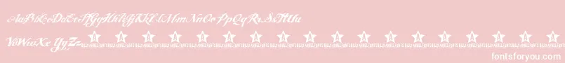 Angel ffy Font – White Fonts on Pink Background