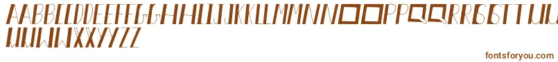 Шрифт Akiva – коричневые шрифты на белом фоне