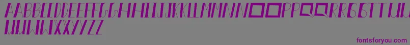 Akiva-Schriftart – Violette Schriften auf grauem Hintergrund