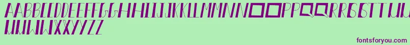 Akiva Font – Purple Fonts on Green Background