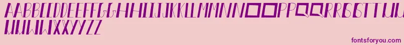 Akiva Font – Purple Fonts on Pink Background