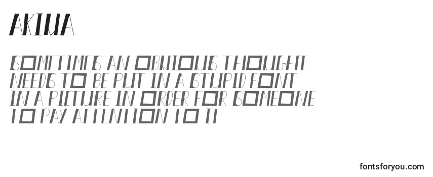 Обзор шрифта Akiva