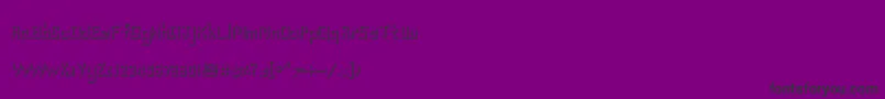 フォントEnchan – 紫の背景に黒い文字