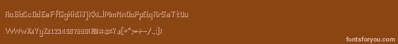 Enchan Font – Pink Fonts on Brown Background