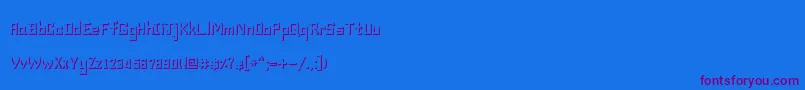 Enchan Font – Purple Fonts on Blue Background