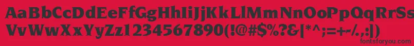 Tridentblackssk Font – Black Fonts on Red Background