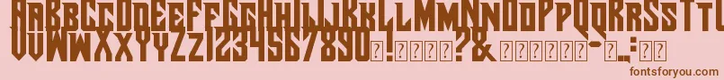 More about PirateShip Font PirateShip Font – Brown Fonts on Pink Background