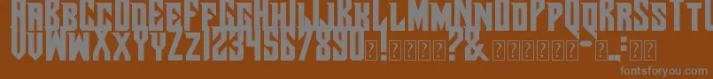 PirateShip Font – Gray Fonts on Brown Background