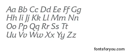 Überblick über die Schriftart FrizquadratacttItalic