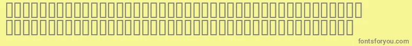 Childbonapartesh Font – Gray Fonts on Yellow Background
