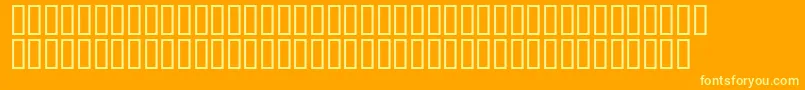 Childbonapartesh Font – Yellow Fonts on Orange Background