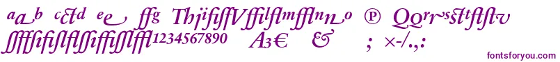 Police SabonnextLtDemiItalicAlternate – polices violettes