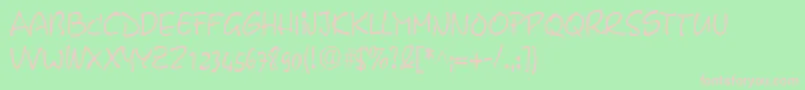 PyxidiumcondensedRegular Font – Pink Fonts on Green Background