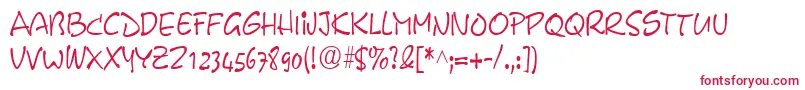 PyxidiumcondensedRegular Font – Red Fonts on White Background