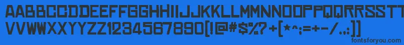 ChineserocksxpBold-fontti – mustat fontit sinisellä taustalla