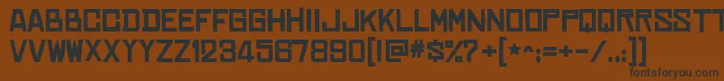 ChineserocksxpBold Font – Black Fonts on Brown Background