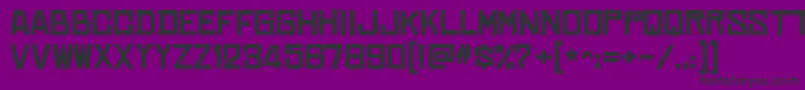 ChineserocksxpBold-Schriftart – Schwarze Schriften auf violettem Hintergrund