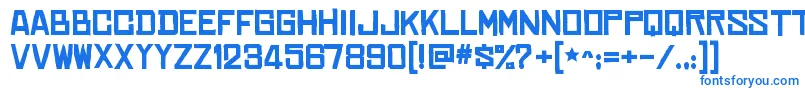 ChineserocksxpBold Font – Blue Fonts on White Background