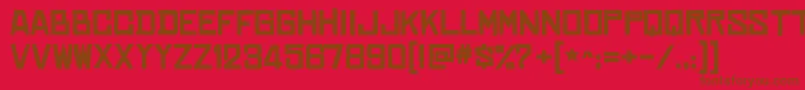 ChineserocksxpBold Font – Brown Fonts on Red Background