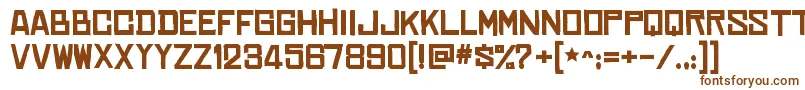 ChineserocksxpBold Font – Brown Fonts on White Background