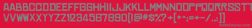 ChineserocksxpBold Font – Gray Fonts on Red Background