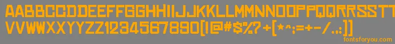 ChineserocksxpBold Font – Orange Fonts on Gray Background