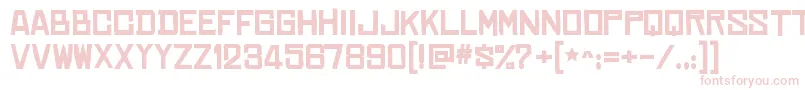 ChineserocksxpBold Font – Pink Fonts on White Background