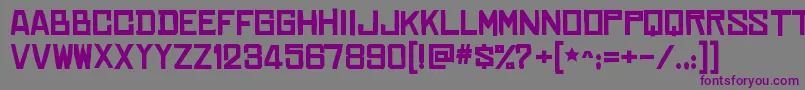 ChineserocksxpBold Font – Purple Fonts on Gray Background